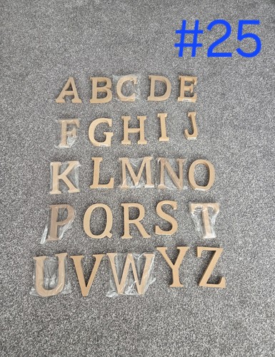 Joblot x25 mdf letters - ☆joblot,