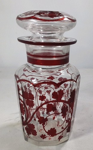 Antique ruby glass apothecary - antique,