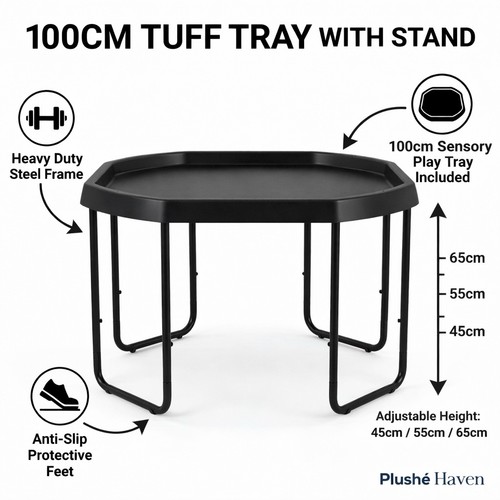 Black tuff tray - tuff, 100