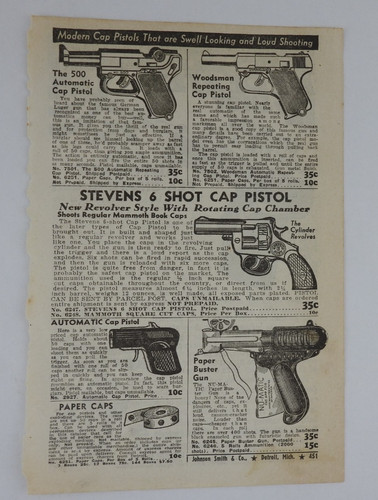 Vintage paper cap gun - paper,