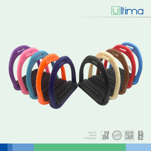 Pair plastic stirrups - plastic, for