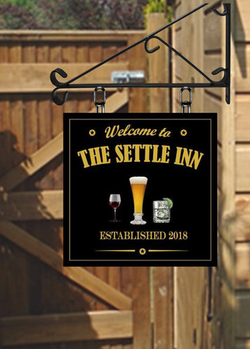 Personalised hanging pub sign - personalised,