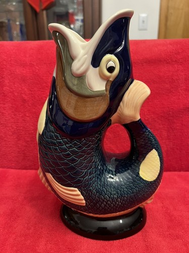 Vintage gluggle jug fish - vintage,