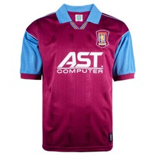 Aston Villa 1996 Retro Football Shirt 100% POLYESTER Men's