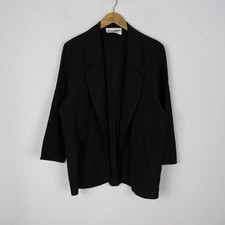 Giacca Elena Miro Taglia 39 Donna Lana Pratico Tinta Unita Nero Elegante Comodo