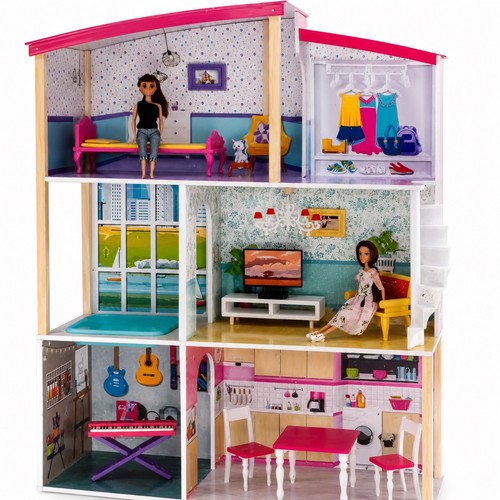 Wooden dolls house storey - dolls,