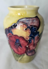 Wonderful Yellow Moorcroft vase floral design