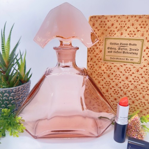 Vintage art deco glass perfume - deco,