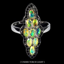 Silver Ring Opal Spinel