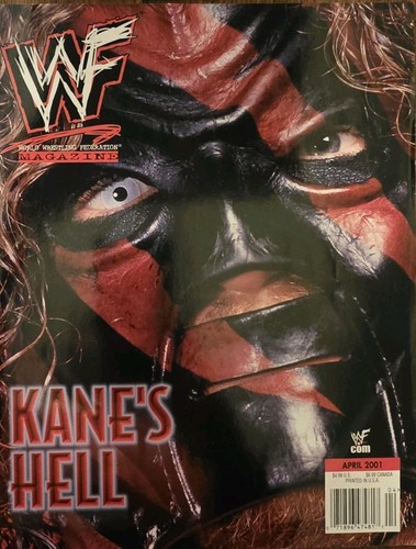 Wwf magazine april 2001 kane - wwf,