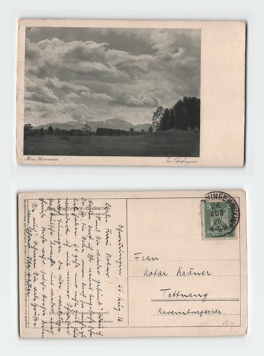 Vintage postcard oberbayern - vintage,