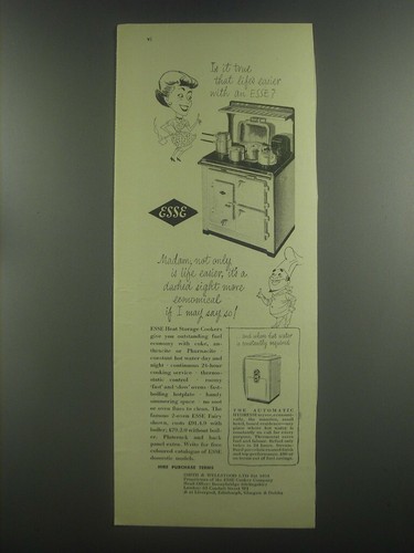1953 esse cooker and - esse, automatic