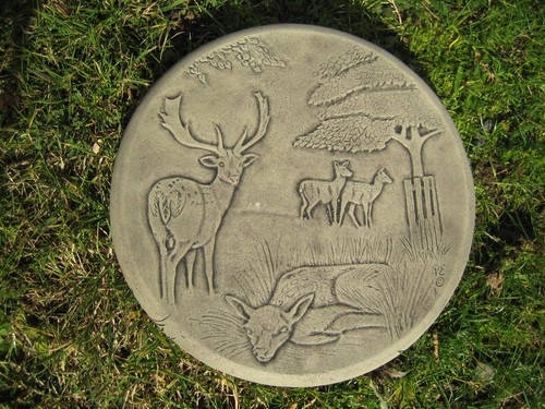 Garden stepping stones deer - garden,