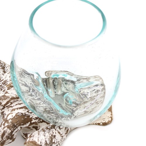 Molten glass whitewash - glass,