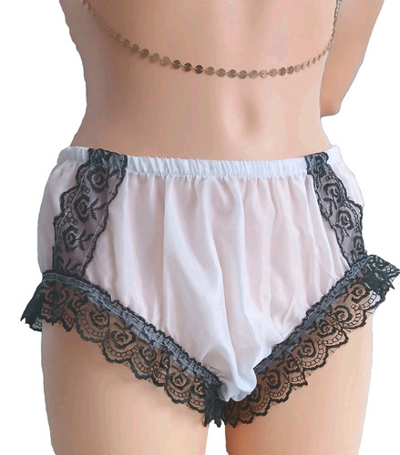 White nylon knickers with - nylon,