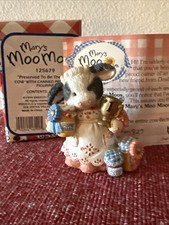 Mary Moo Moos Cow Figurine