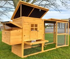 NEW ECO2500 8FT CHICKEN COOP RUN HEN HOUSE POULTRY ARK HOME NEST BOX COOP COOPS