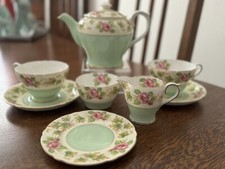Vintage Shelley Tea For 2 Set - Rare Pattern Royalty - Stunning
