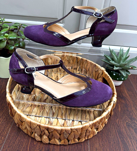 Hotter rumba purple suede - hotter,