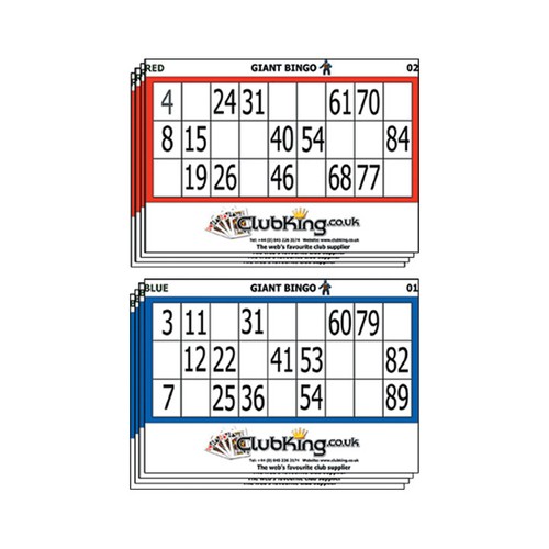 Usable bingo tickets - re-usable,