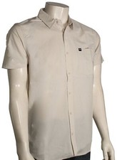 Rip Curl Surf Tech SS Button Down Shirt - Bone - New