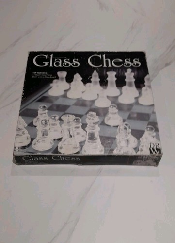 Glass chess set - glass,