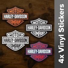 Harley Davidson Stickers Large Vinyl Bike Helmet Bumper Rally F1 Race Moto GP