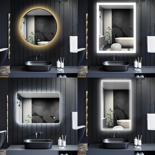 Led bathroom mirror - mirror, with
