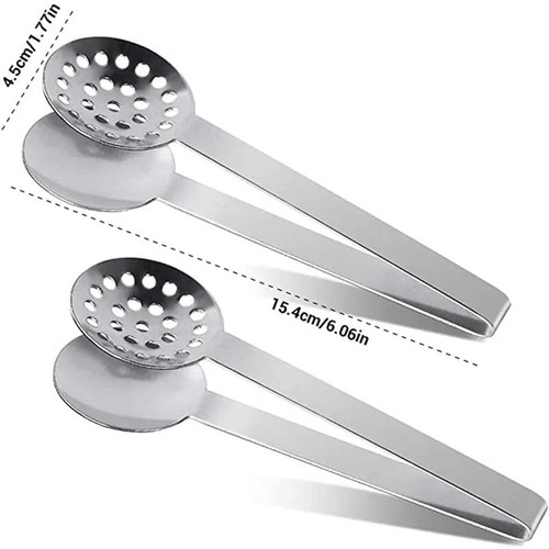 Stainless steel tea tongs - tongs,