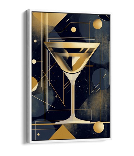 Classy art deco martini glass - classy,