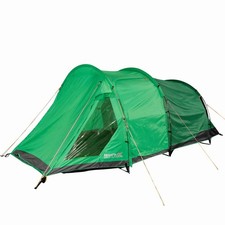 Regatta Outdoor Vester 4 Man Tunnel Waterproof Camping Tent - Extreme Green