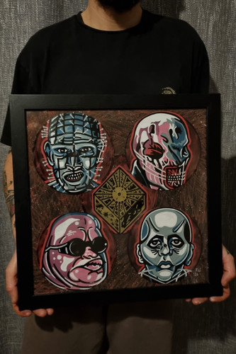 Framed 16x16 hellraiser - 16x16,