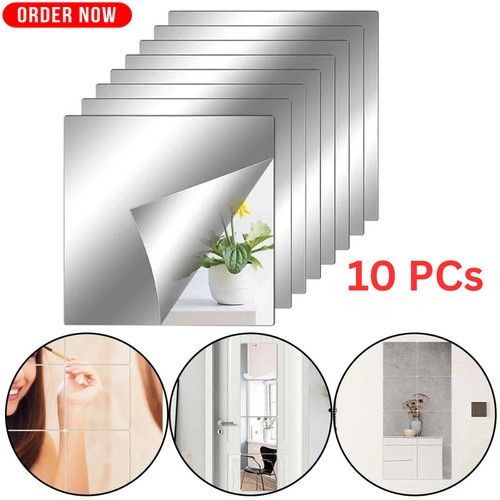 Mirror tiles wall sticker - tiles,
