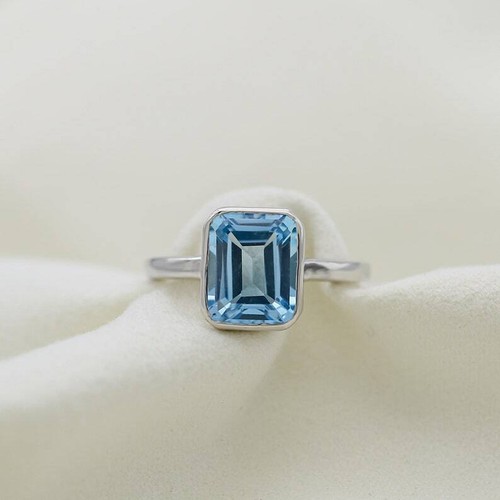 14k white gold - 14k, blue