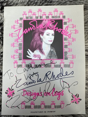 Autographed zandra rhodes - autographed,