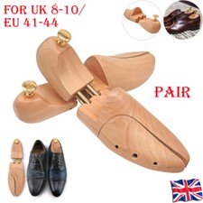 Wood Men's Shoe Stretcher Shoe Trees Shape Wood Pair of UK 8-10 Adjustable UK