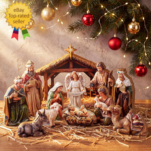 Pcs christmas nativity - 12,