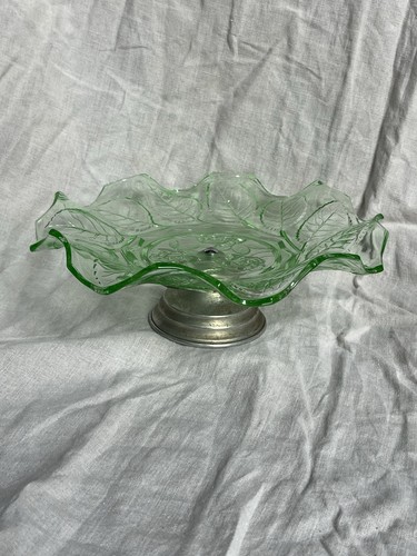 Vintage green uranium glass - vintage,