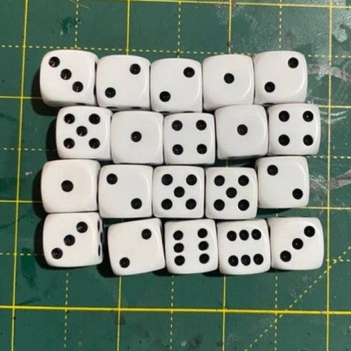 White dice brand new - dice,