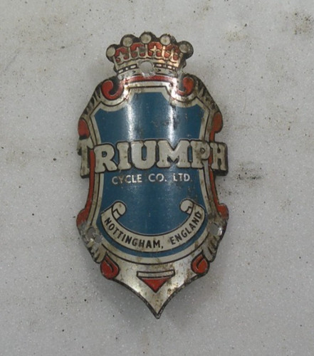 Classic triumph bicycle - bicycle, head