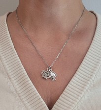 Short Queen of Spades necklace