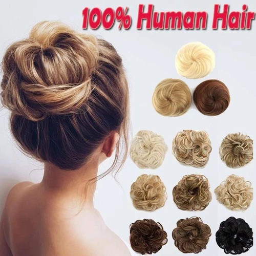 Messy bun hair - bun, piece