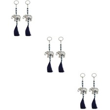 6 pcs  Elephant Keychains Car