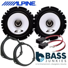Vauxhall Corsa E 2015-2019 Alpine 440 Watts Front Door Car Speakers Upgrade Kit