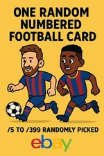 Football Card - Numbered Lucky