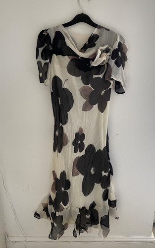 Michel ambers long silk dress - ambers,