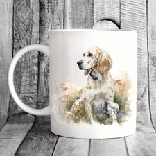 English Setter Dog Mug, watercolour Pet - Ideal Gift, Birthday, Christmas