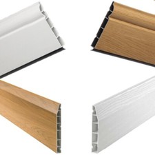 Plastic Skirting Board PVC Roomline Ogee & Chamfered Skirting Board 2.5m (8 ft)