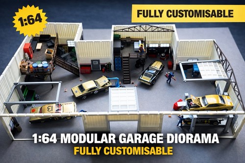 Scale modular garage - 1:64,