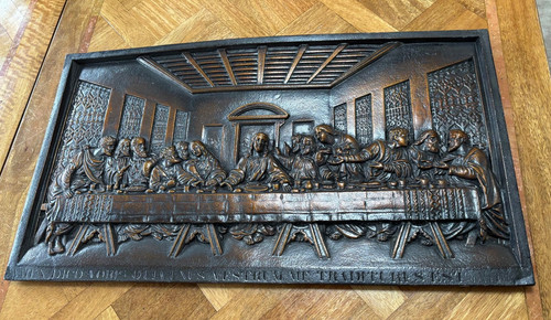 Cast iron plaque - cast,